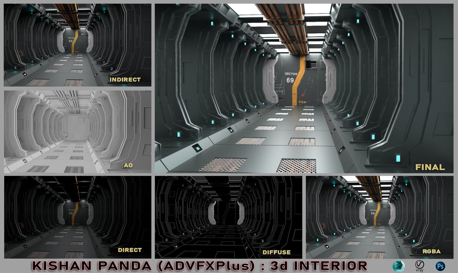 Spaceship Interior: render 1