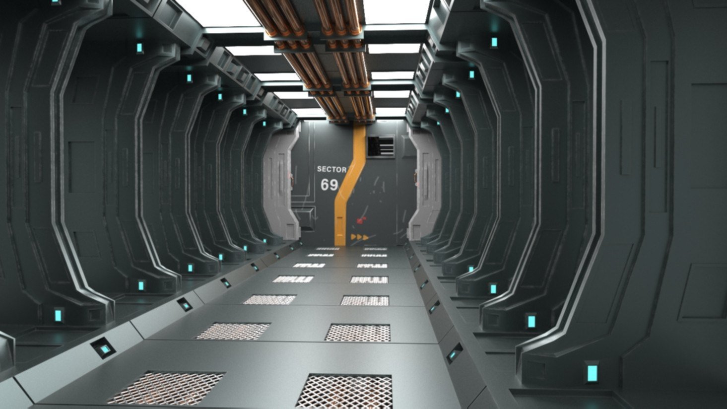 Spaceship Interior: render 2