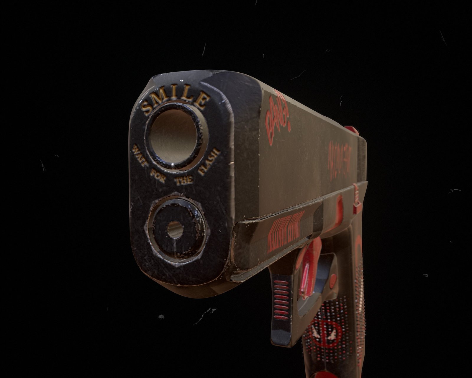 Stylized Pistol: render 2