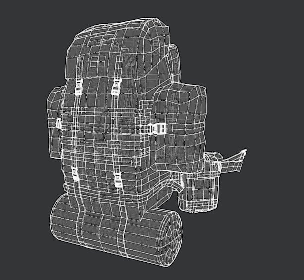 Tactical Expeditionary Rucksack: wireframe